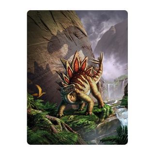 Obrázek z Pohlednice 3D 16cm - stegosaurus u skály (25) 